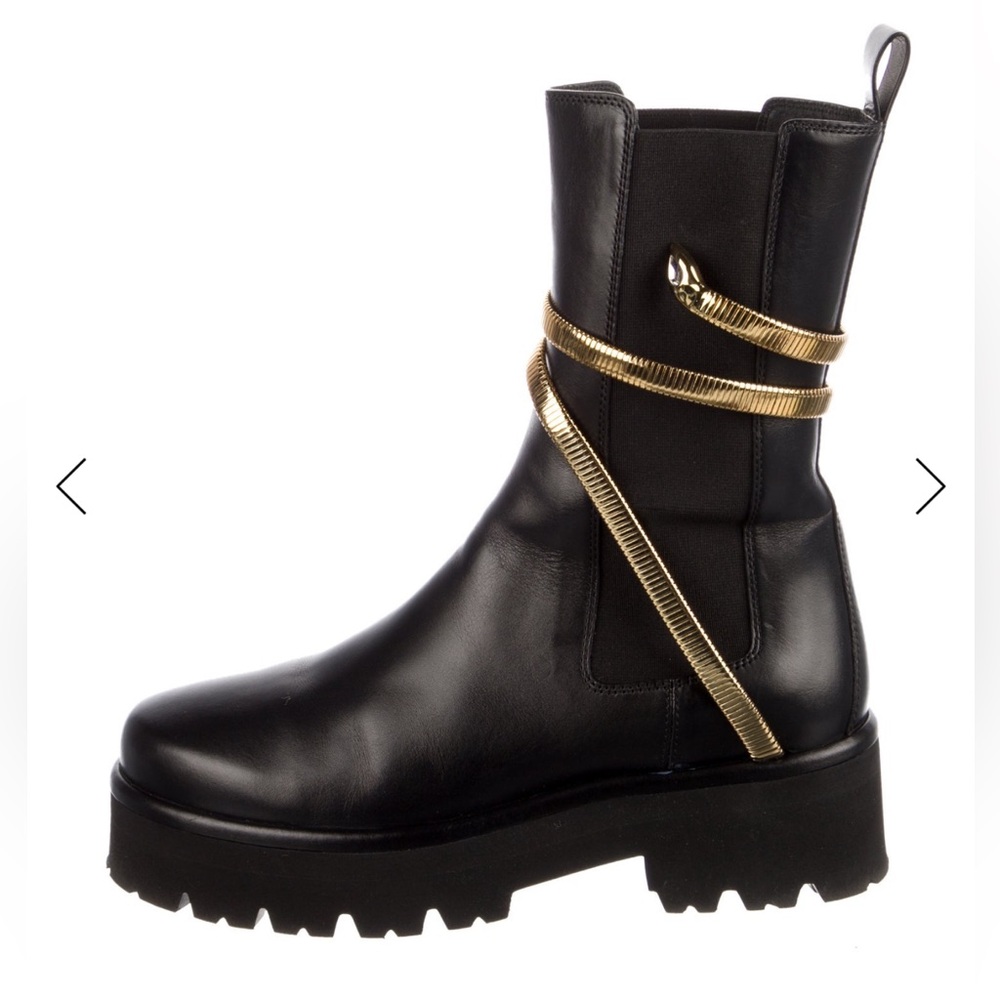 René Caovilla Black Chelsea Boots